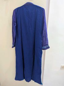 Blue Geometric Print Kurta