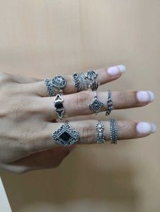 Vembly Vintage Ring Set (12 Pcs) – New