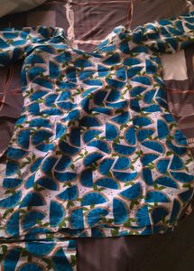 Blue Citrus Print co-ord set