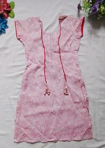Stylish Red Flower Kurta Top