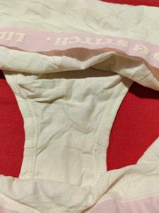 Women's Brief Underwear – Cream/Off-White, UK 20