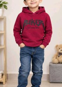 OVS Boys Cabernet Hoodie | BIKER Print