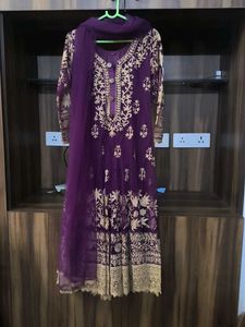 Elegant Purple Kurta Set