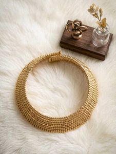 Elegant Gold Beaded neckpiece