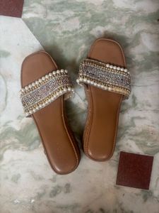 Embellished Flat Sandals