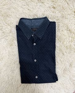 Men's Navy Polka Dot Shirt