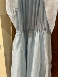Light Blue Tiered Maxi Dress