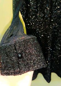 :🖤 Stylish Black Mini Frock for Women