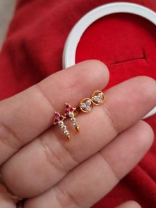 Elegant Gold Nose Pins Set