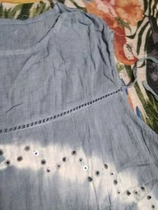 Blue Tie-Dye Tank Top