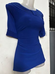 Elegant Blue Top