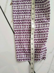 purple kurti set