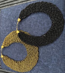 Beaded Choker Necklace Set