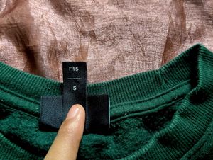 H&amp;M Teal Green Sweatshirt | Relaxed Fit
