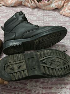 Stylish Black Combat Boots
