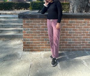 woolen winter  Pink Joggers
