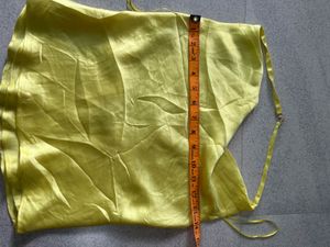 ZARA YELLOW SATIN TOP