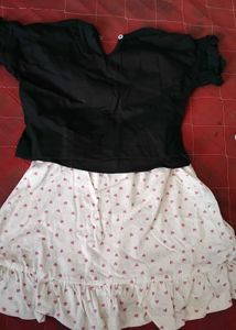 kids Girls' Outfit Set: T-shirts &amp; Skirt