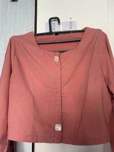 Stylish Cropped Button-Up Top
