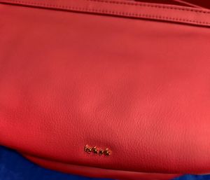 Iykyk Maroon Sold Crossbody Bag
