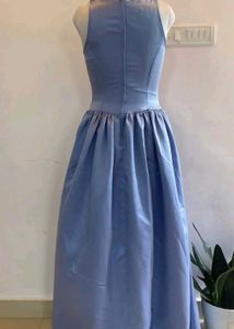 Charming Blue Embellished Dress