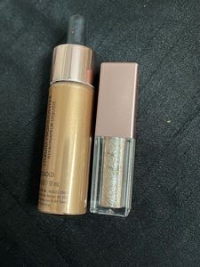 Swiss Beauty highlighter + eyeshadow combo never u