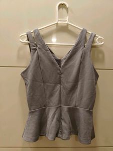 kazo Peplum Top in S