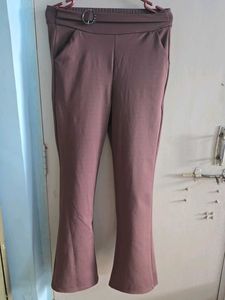 Stylish Flared Pants with Belt Detail