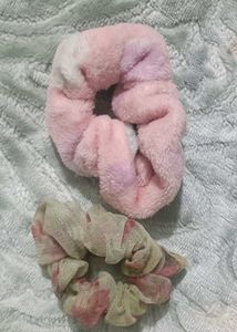 Hair Accessory Bundle: Scrunchies &amp; Bow