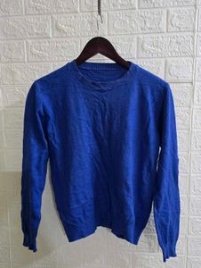 Blue Crew Neck Sweater