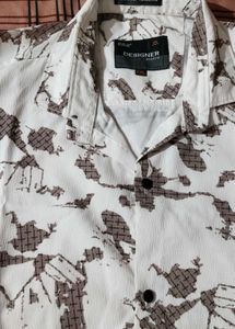 Men's Printed Shirt and Trousers Set