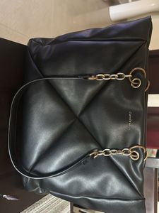 Black Chain Detail laptop Bag