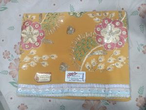 Elegant Embroidered Saree