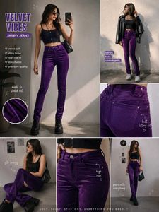 Purple Velvet Pants
