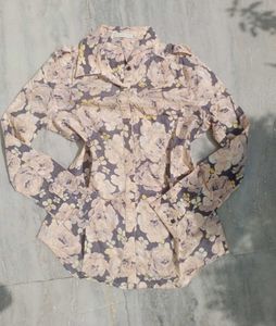 Floral Print Button-Up Shirt