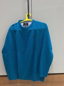 Stride Blue Textured Pullover
