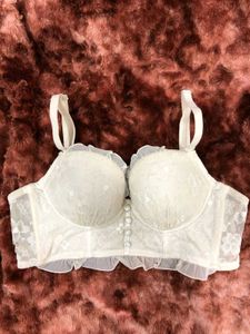 Delicate Lace & Ruffle Bra