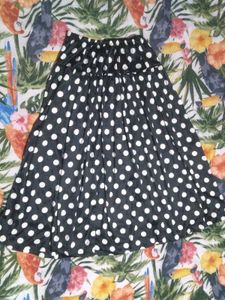 Polka Dot Midi Skirt