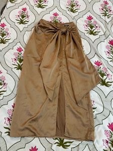 brown co-ord set corset top skirt