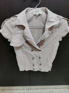 Latin Quarters Beige Shirt