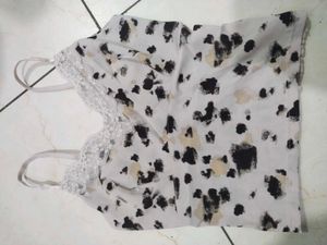 Stylish Cami Top with Lace Trim
