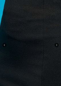 Classic Black Midi Skirt with Slit