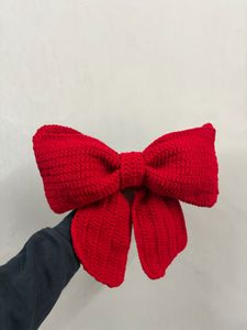 Red Crochet bow Bag