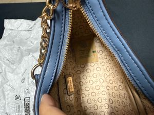 Authentic Guess Blue Shoulder Bag