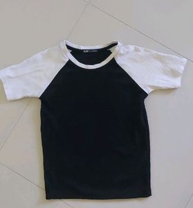 Black And White Baby Tee