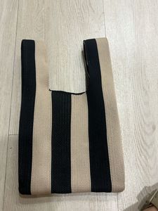 Striped Knit Hobo Bag
