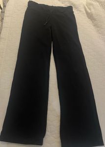 h&m Black straight-Wide Leg Sweatpants