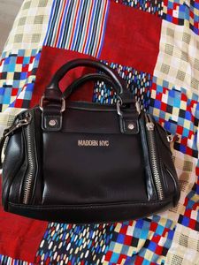 Madden NYC Black Satchel Bag