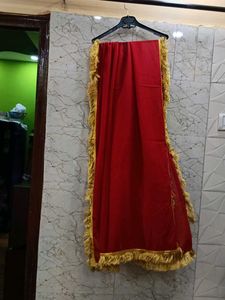 Vibrant Red Kurta and Salwar with Dupatta Set