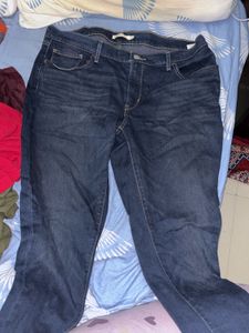 Classic Dark Wash Straight Leg Jeans